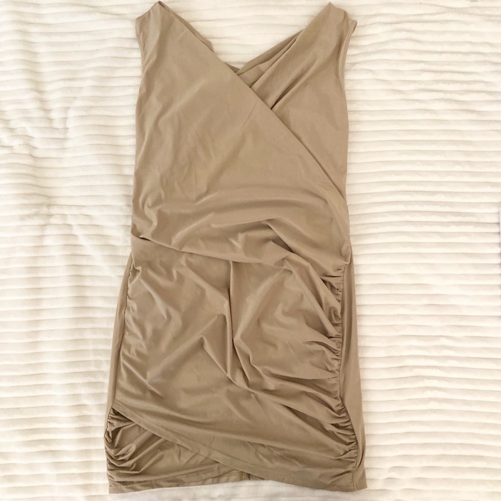 Plus Size Gold Bodycon Dress
